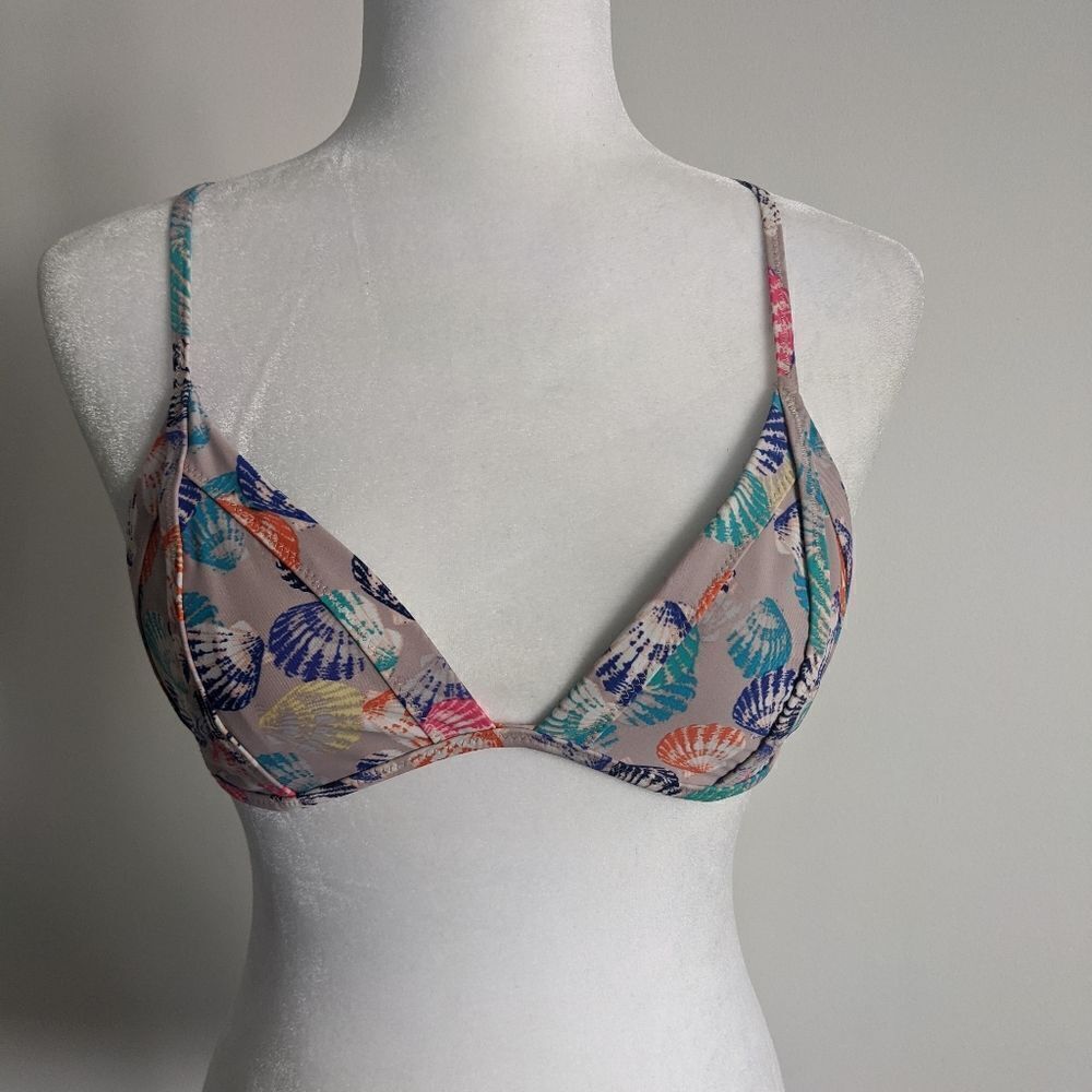Raisins Beige Sea Shell Print Triangle Bikini Set - Picture 8 of 12
